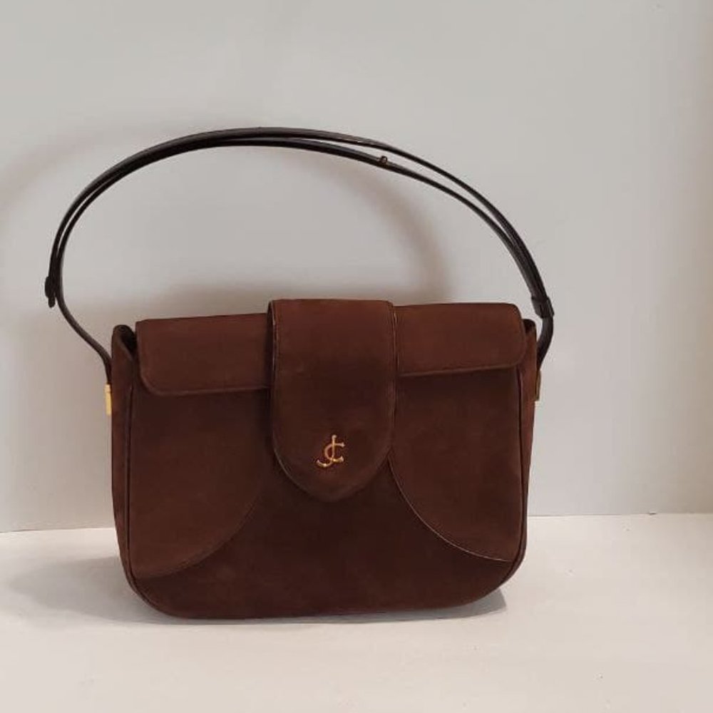 Vintage Charles Jourdan Paris Suede Bag